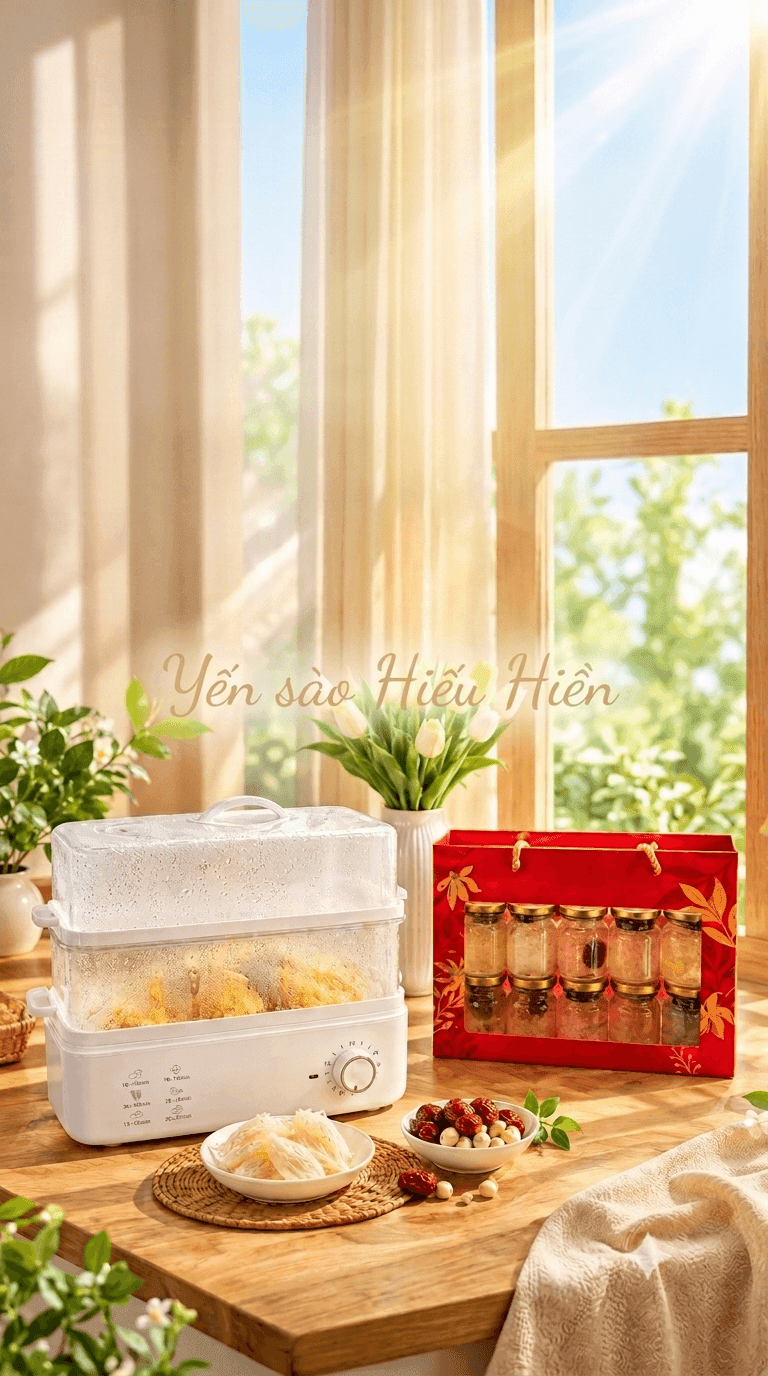 Hộp quà yến chưng tươi